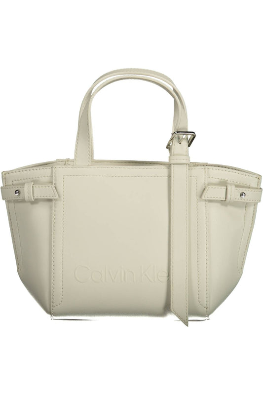 Witte Polyester Dames Handtas