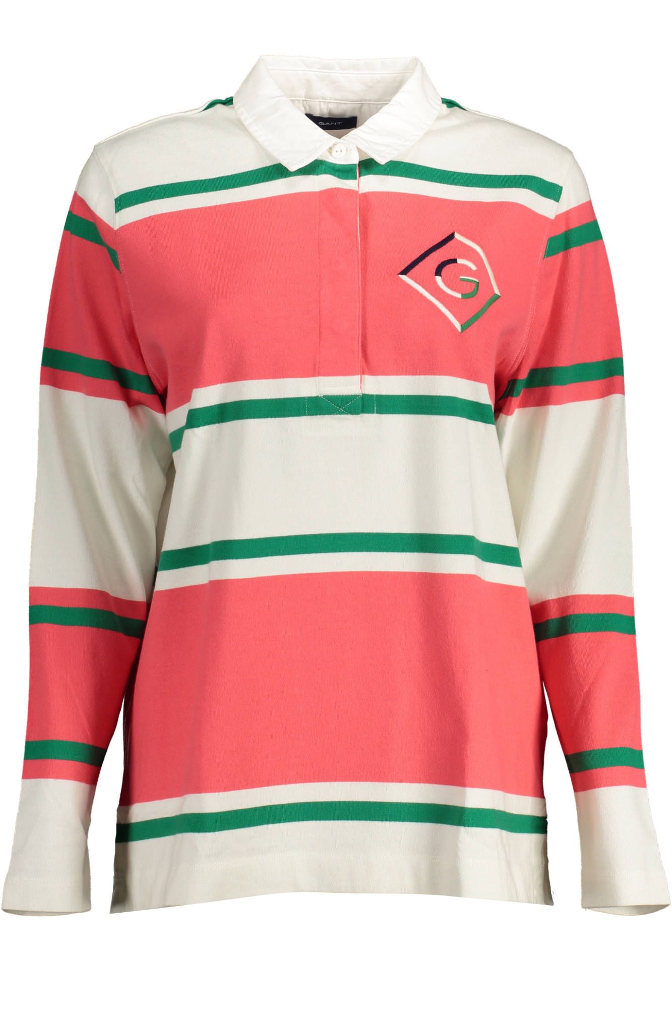 Roze katoenen dames poloshirt