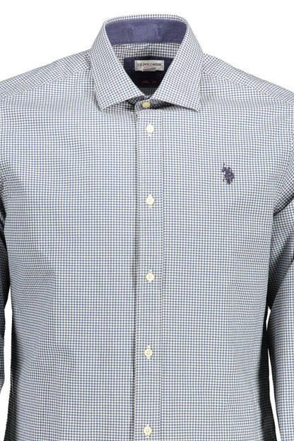 Light Blue Cotton Men Shirt