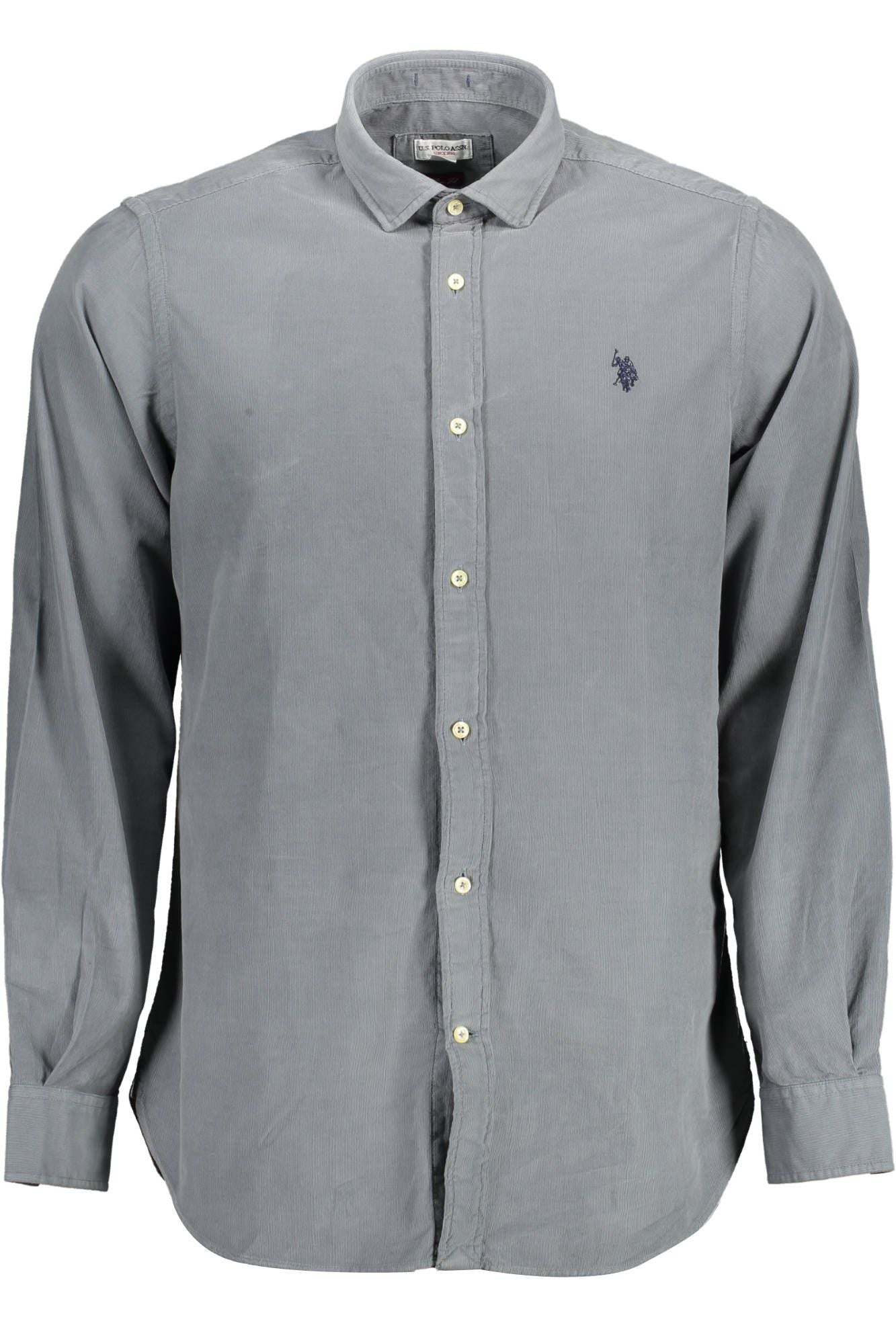 Blue Cotton Men Shirt