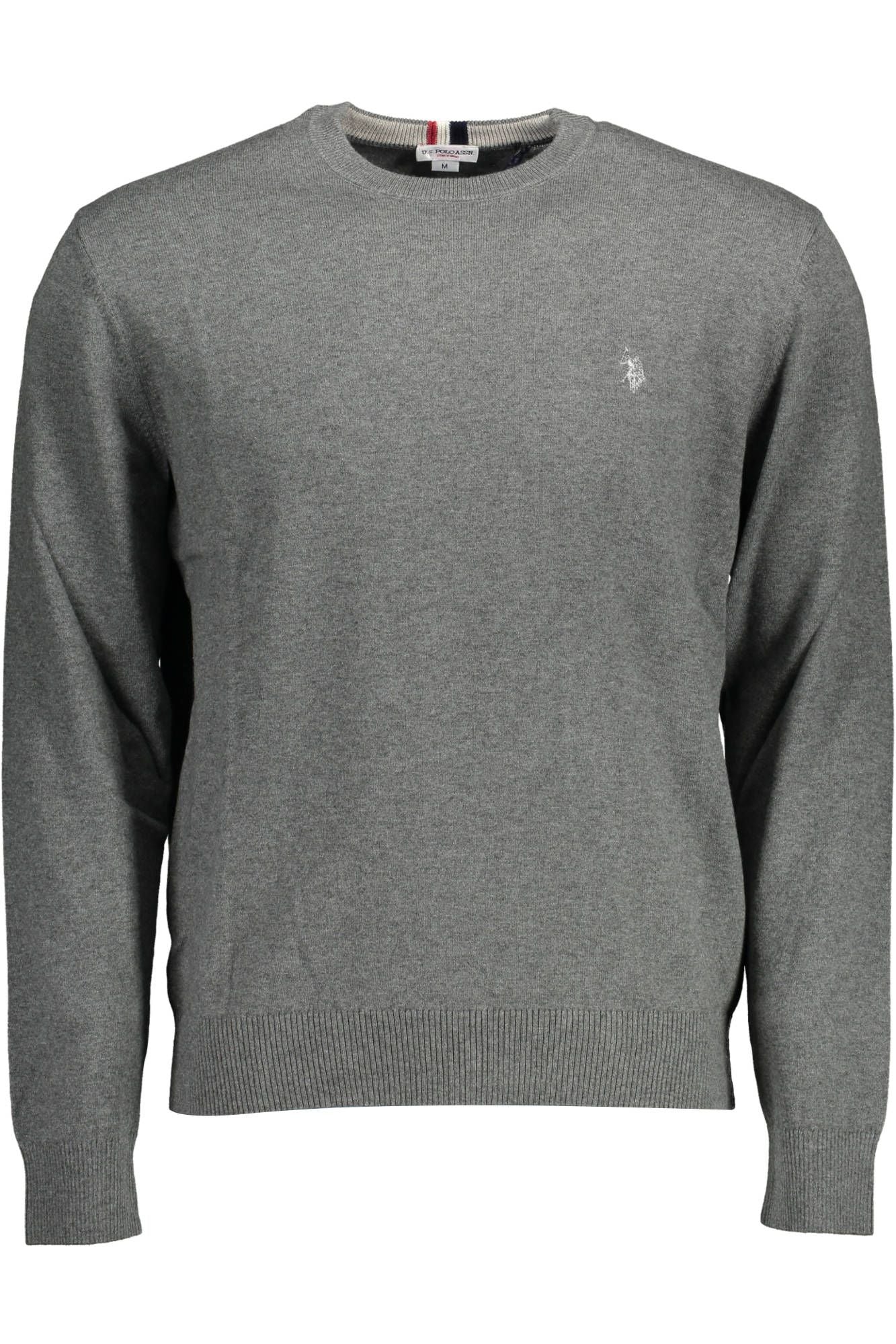 Gray Cotton Mens Sweater