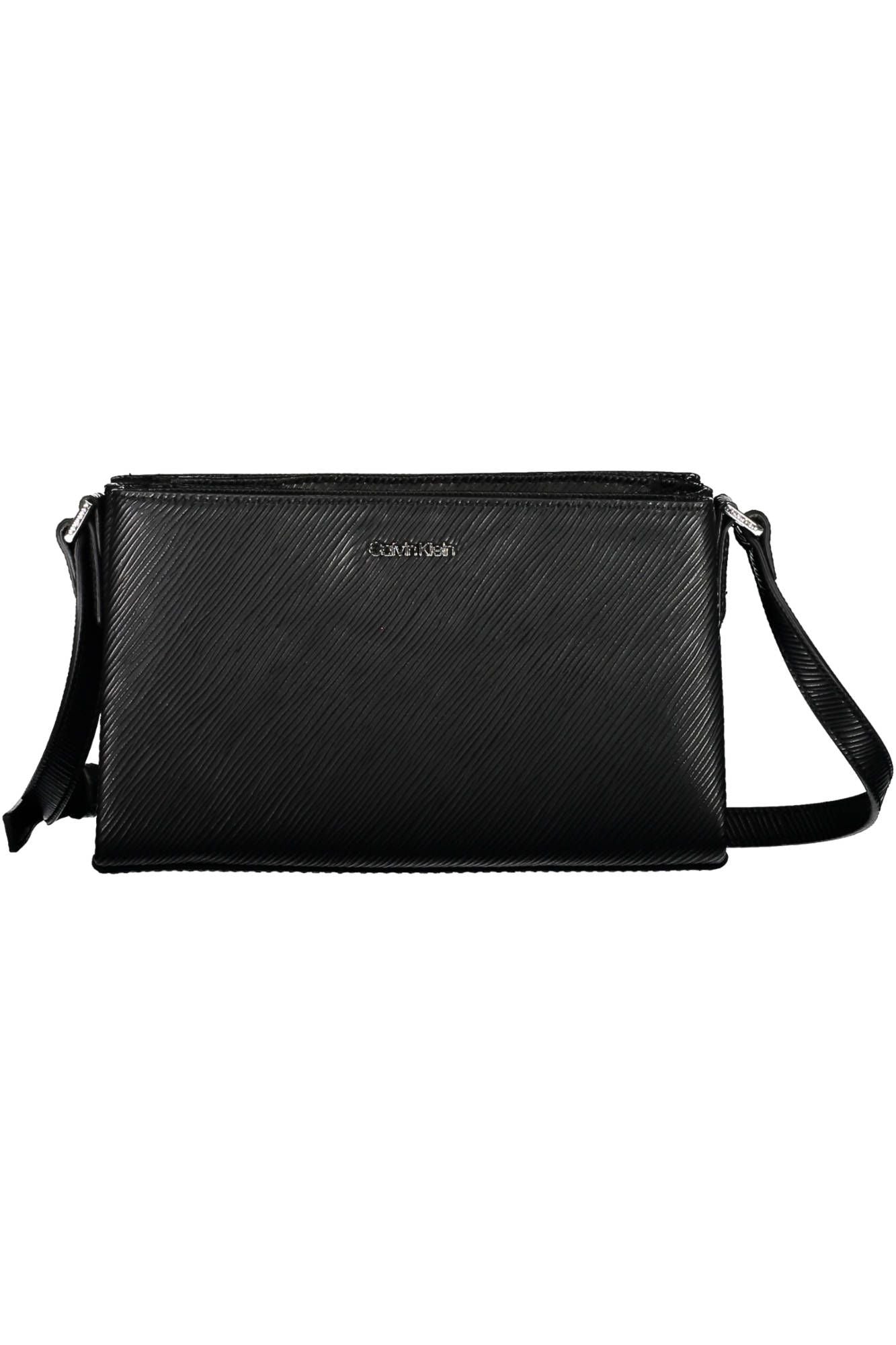 Black Polyester Women Handbag