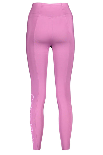 Paarse Polyester Dames Legging