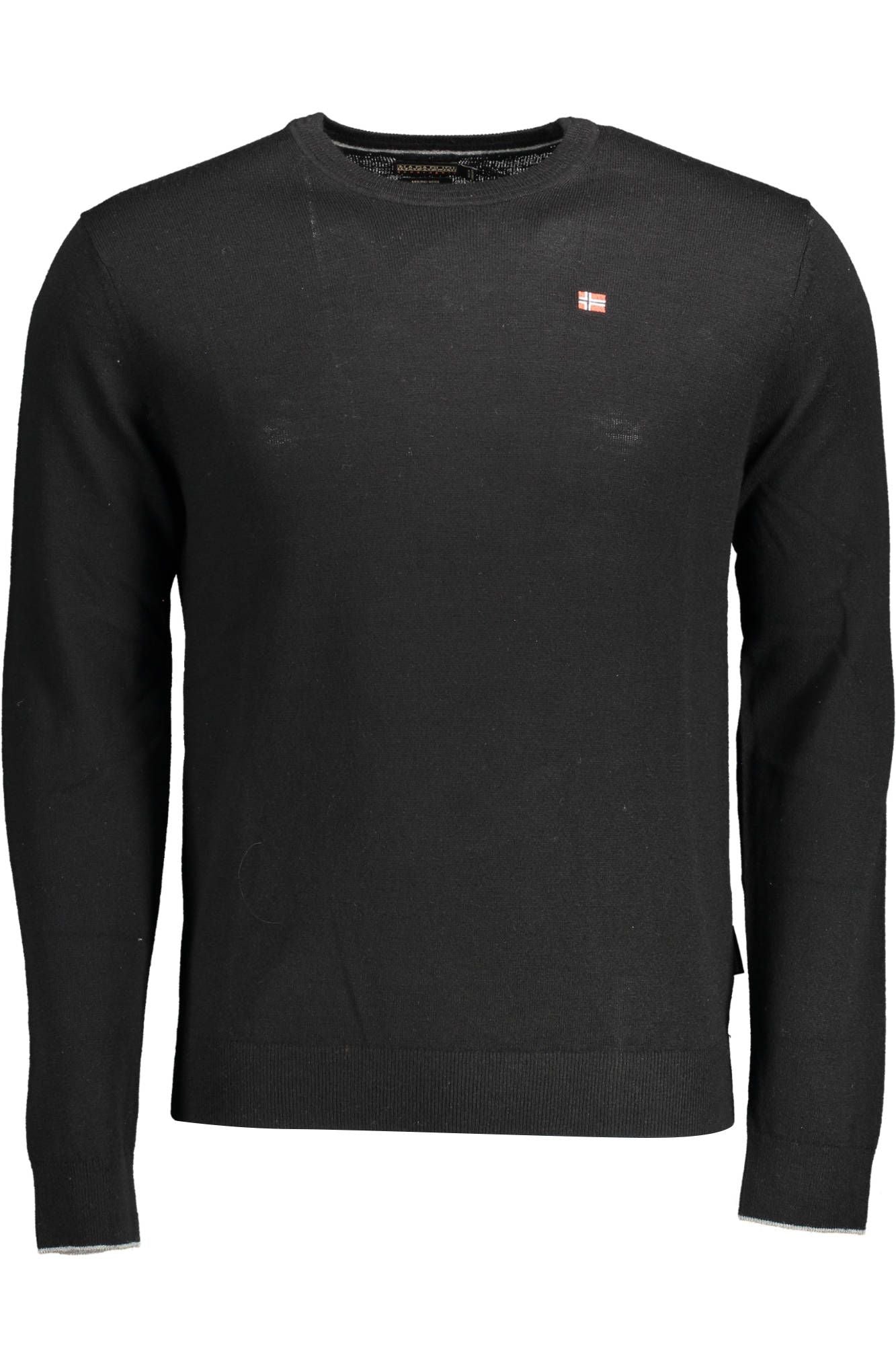 Black Wool Men Sweater