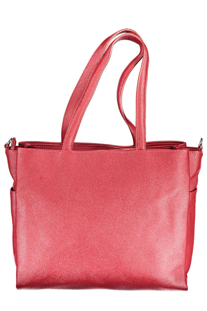 Red Polyethylene Women Handbag