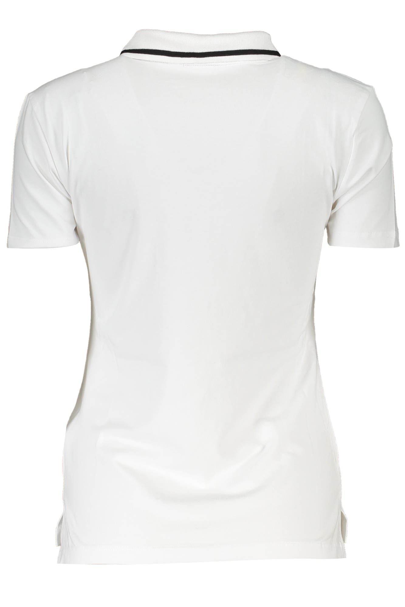 Witte katoenen dames poloshirt