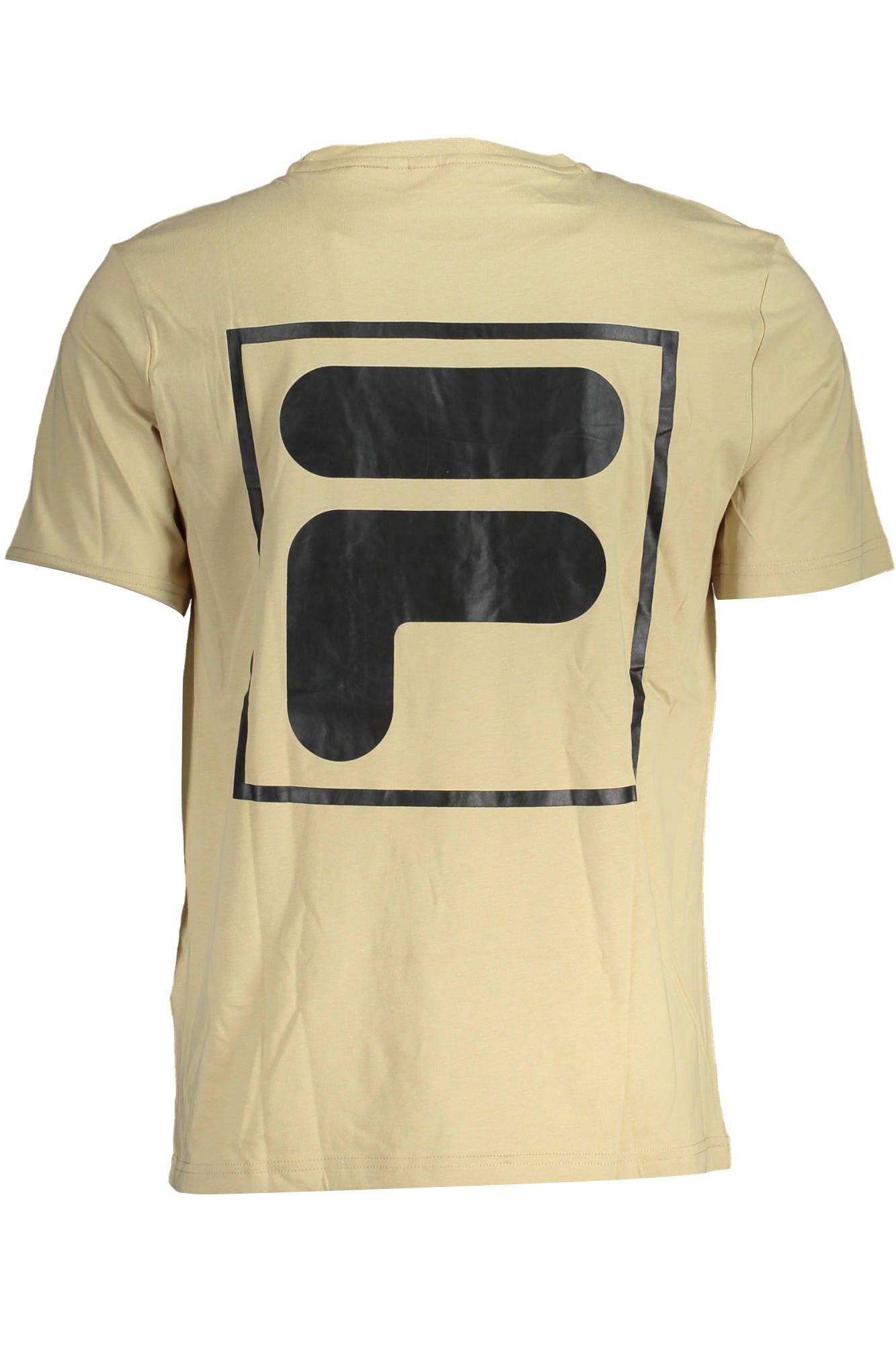 Beige katoenen heren T-shirt