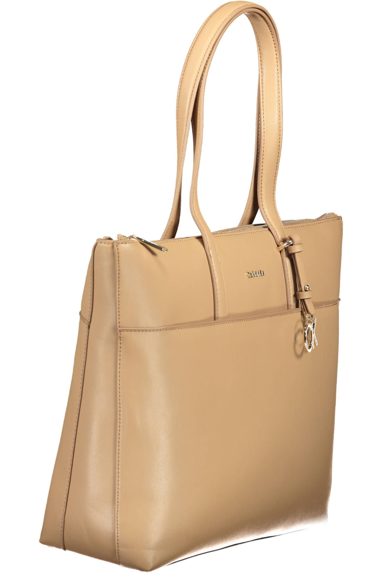 Beige Polyester Dames Handtas