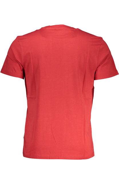 Rood katoenen heren T-shirt