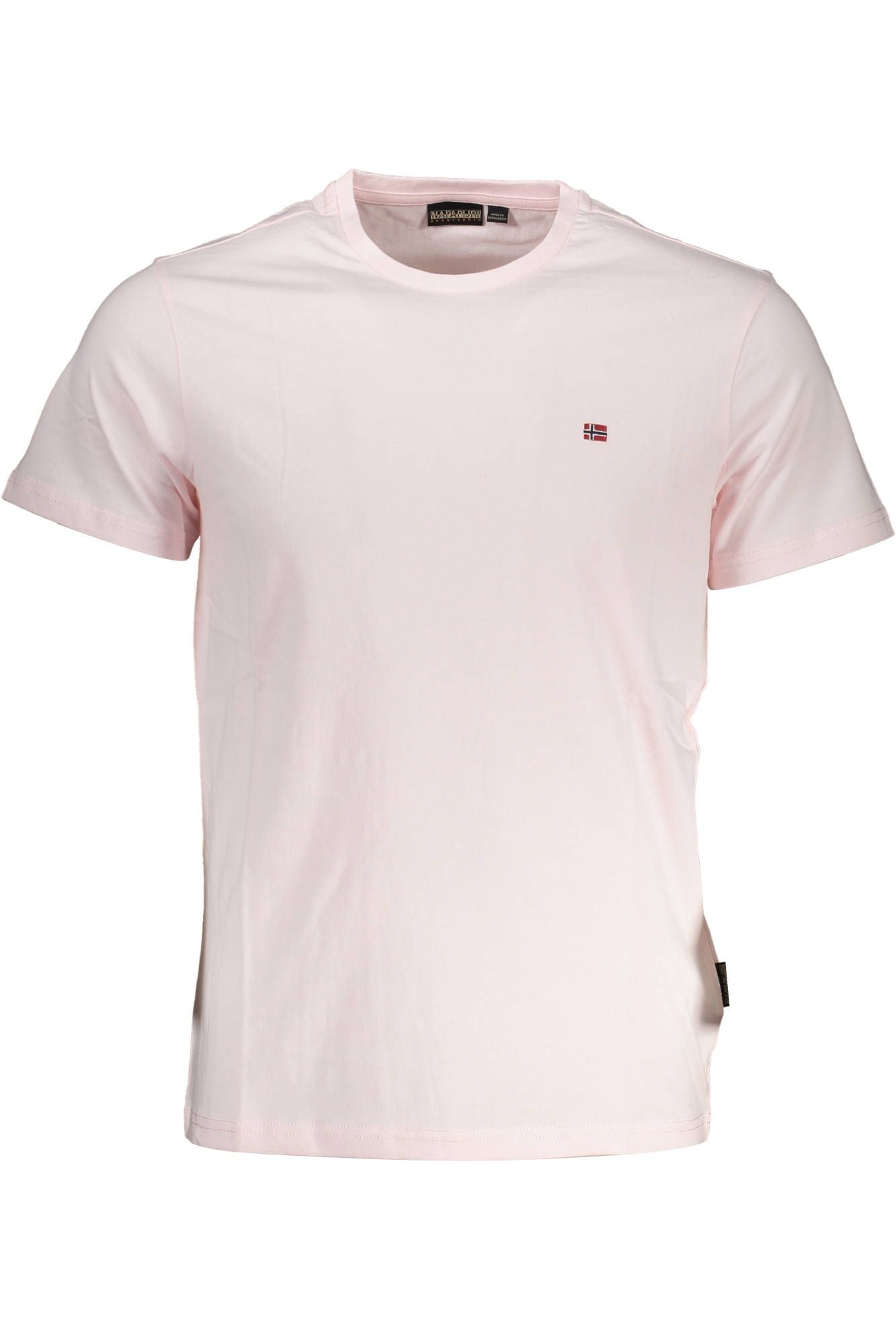 Roze katoenen heren T-shirt