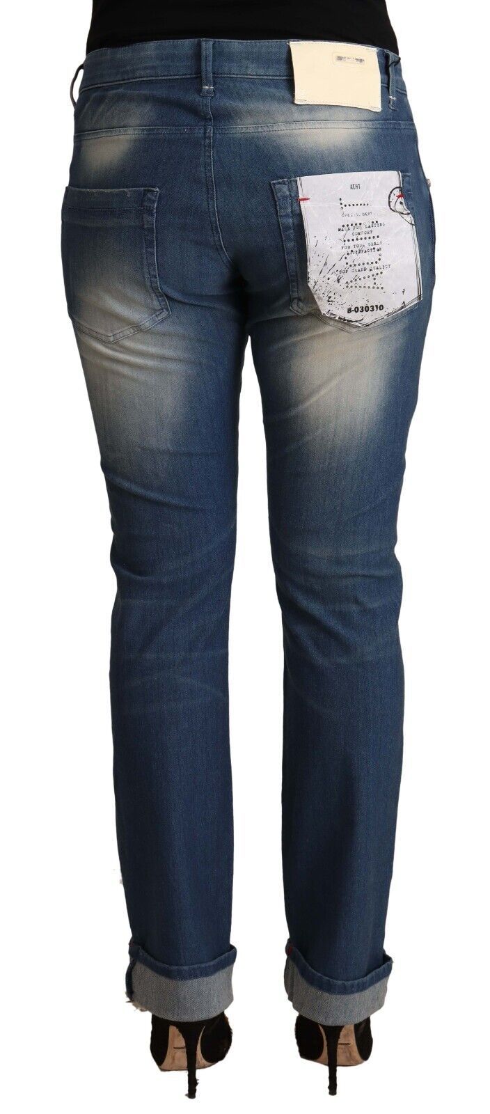 Chique skinny denim jeans met middelhoge taille