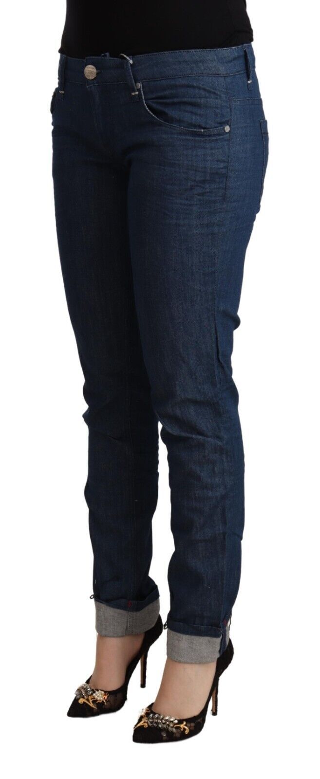 Strakke skinny denim met lage taille