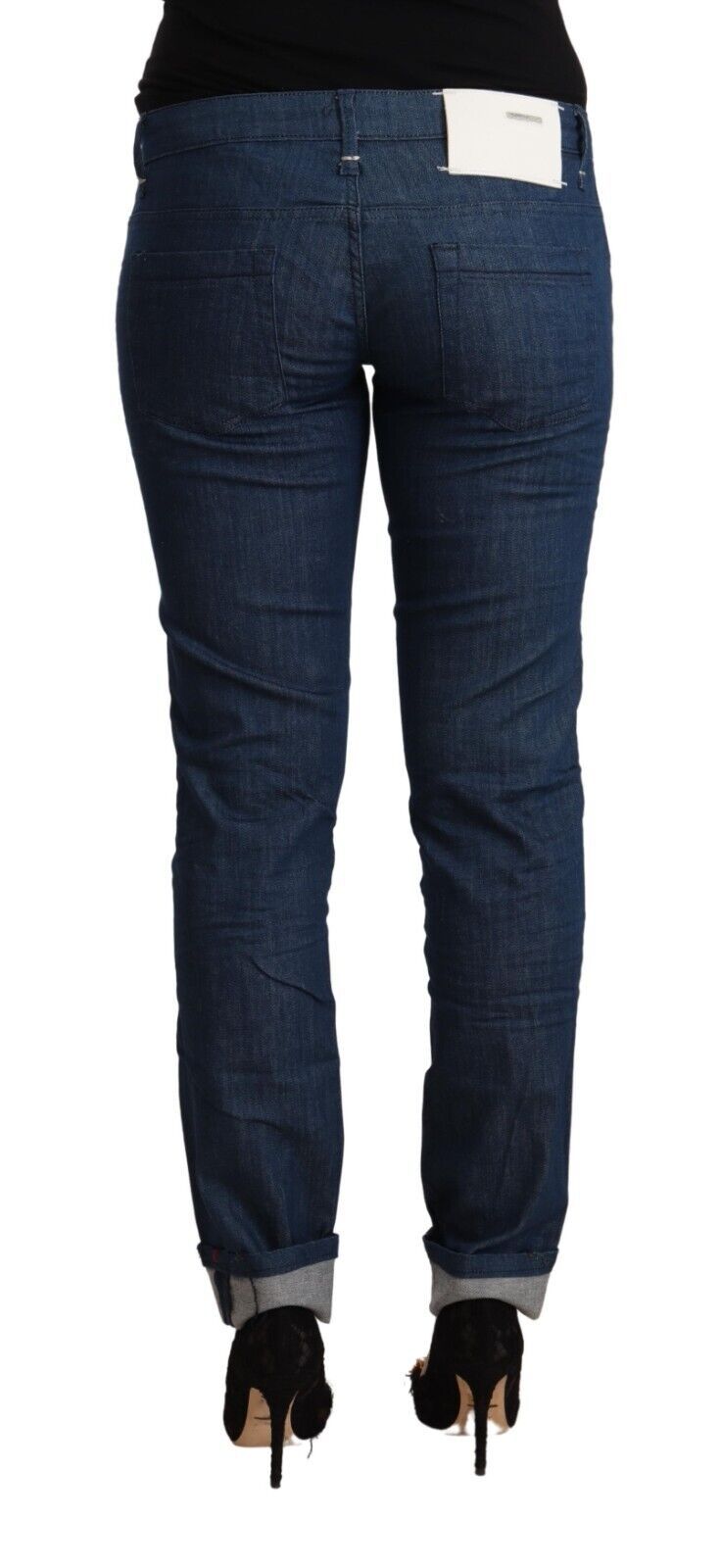 Strakke skinny denim met lage taille