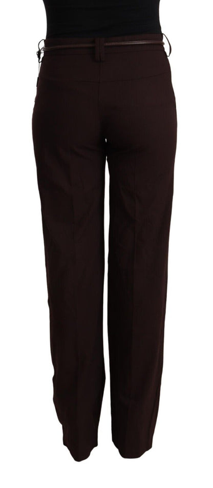 Elegante hoge taille rechte formele broek