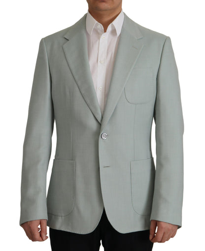 Elegante Slim Fit Kasjmier Zijden Blazer Jas