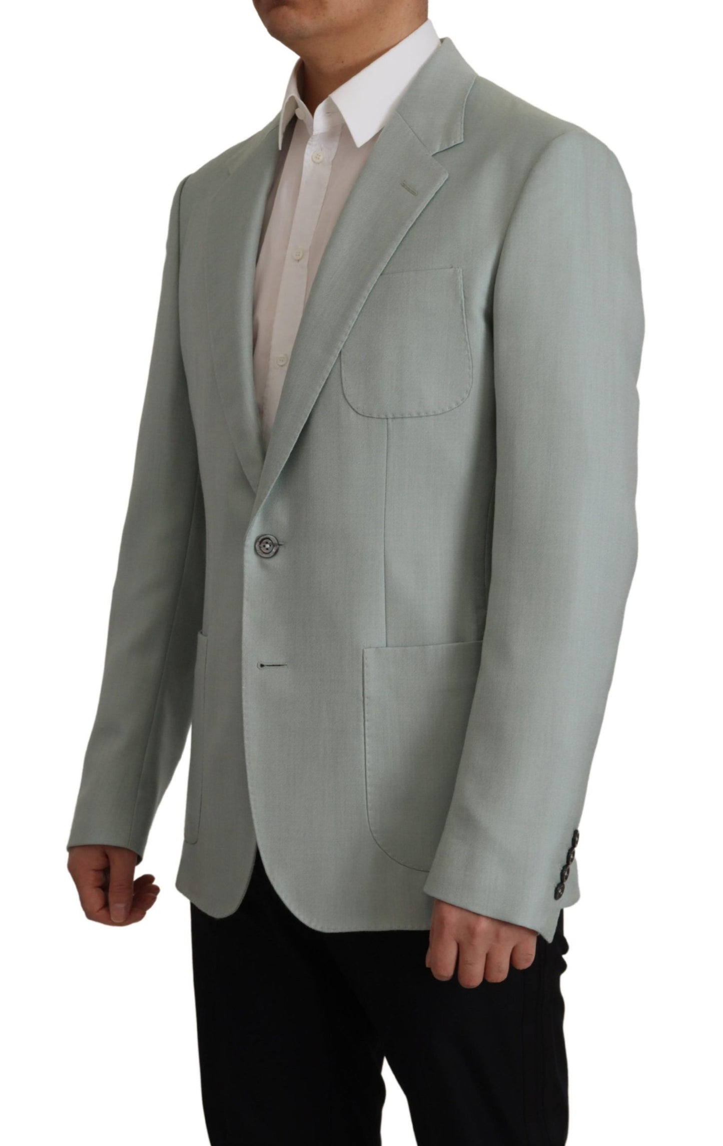 Elegante Slim Fit Kasjmier Zijden Blazer Jas