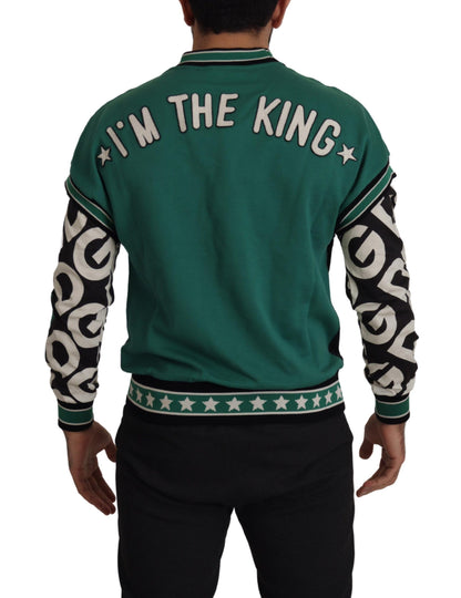 Regal Crewneck Pullover Sweater - Zwart &amp; Groen