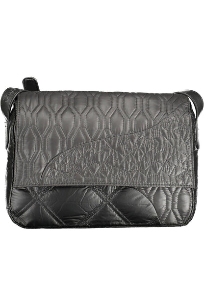 Black Polyethylene Women Handbag