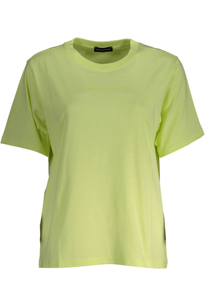 Geel katoenen dames T-shirt