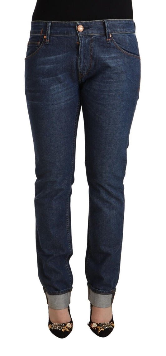 Elegante skinny denim met middelhoge taille