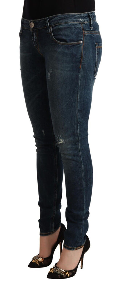 Chic Low Waist Skinny Denim Jeans