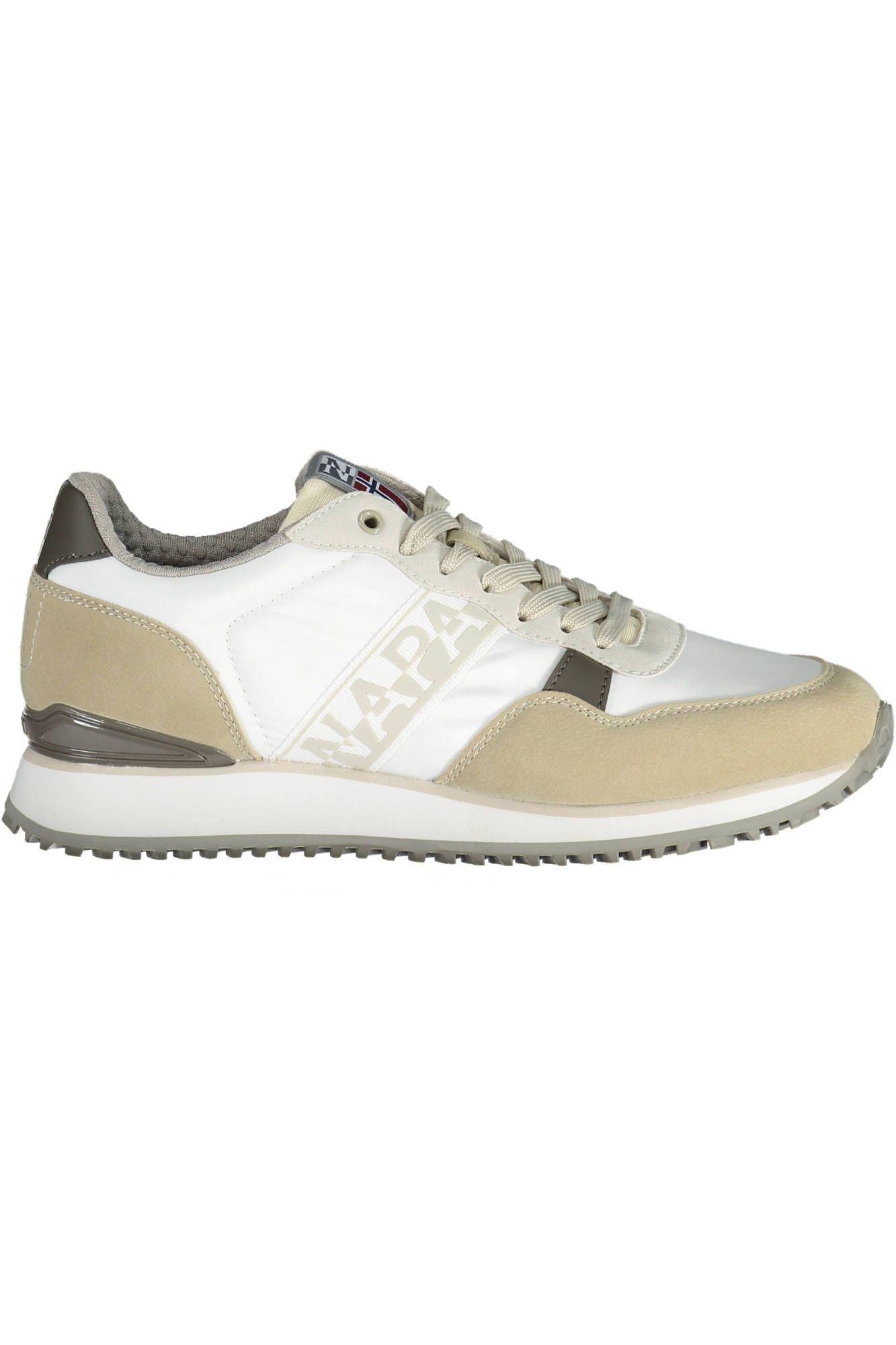 Witte polyester herensneaker