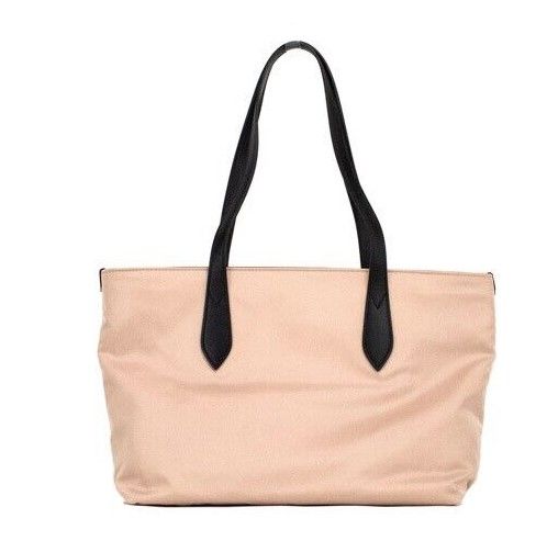 Kleine Rose Beige Logo Merk Econyl Nylon Tote Schouder Handtas Portemonnee