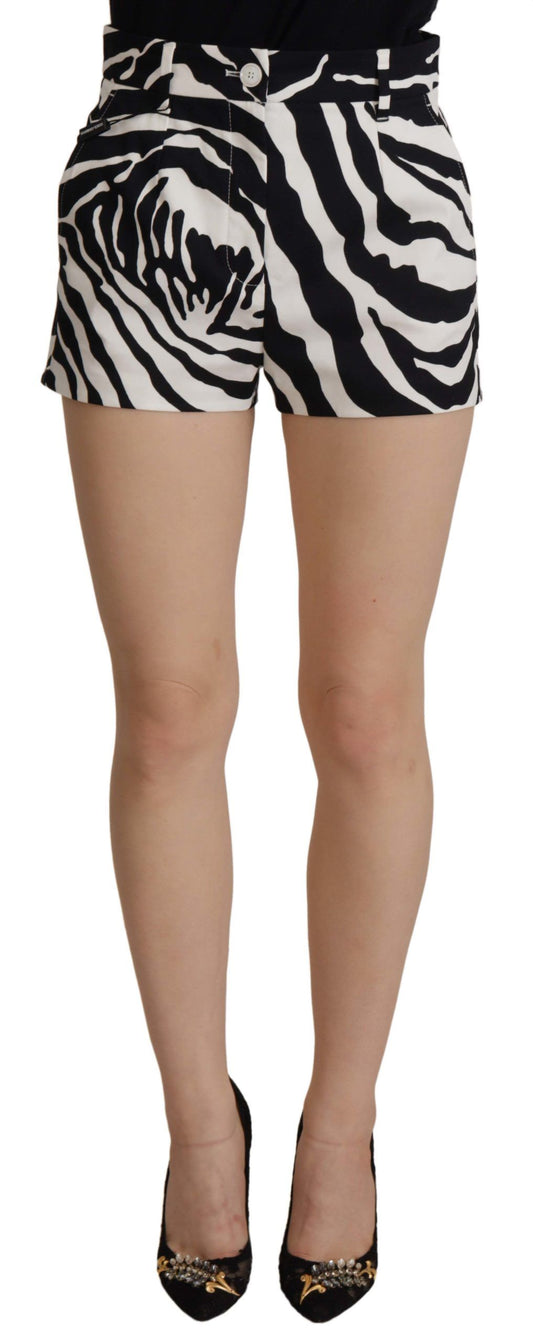 Zebraprint Mid Waist Hotpants