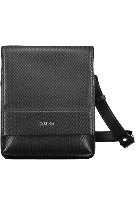 Black Polyester Men Shoulder Bag