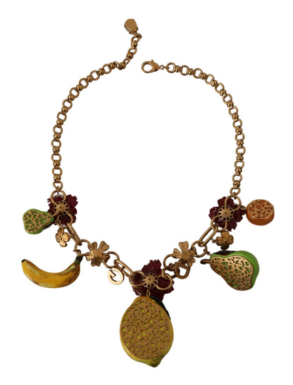 Chique gouden statement Siciliaanse fruitketting