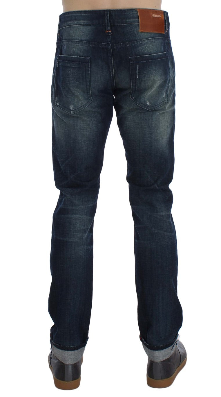 Strakke, slanke Italiaanse denim jeans