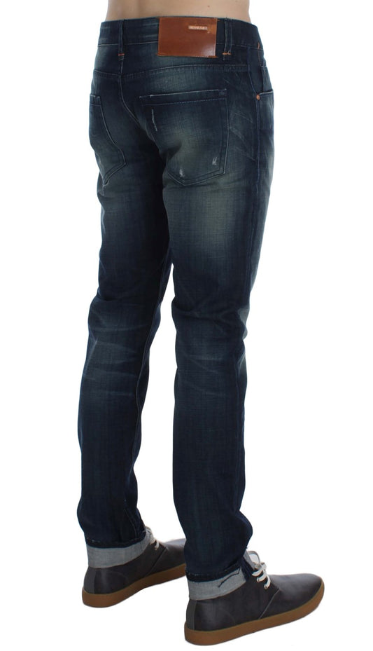 Strakke, slanke Italiaanse denim jeans