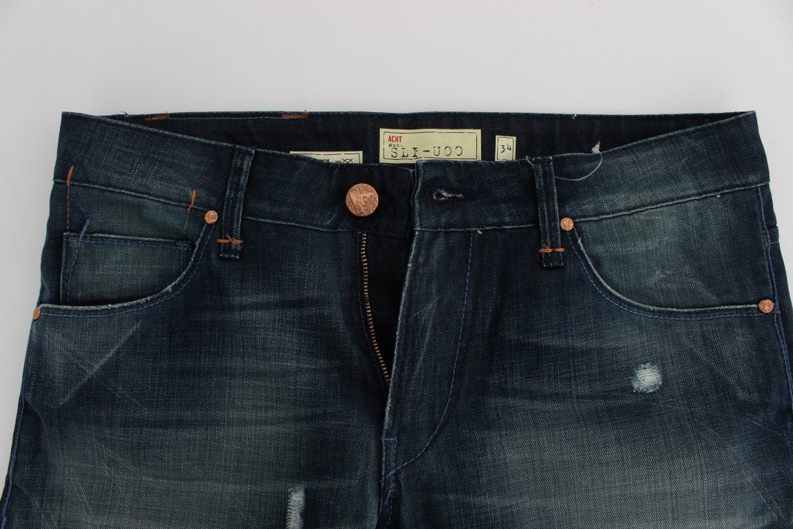 Strakke, slanke Italiaanse denim jeans