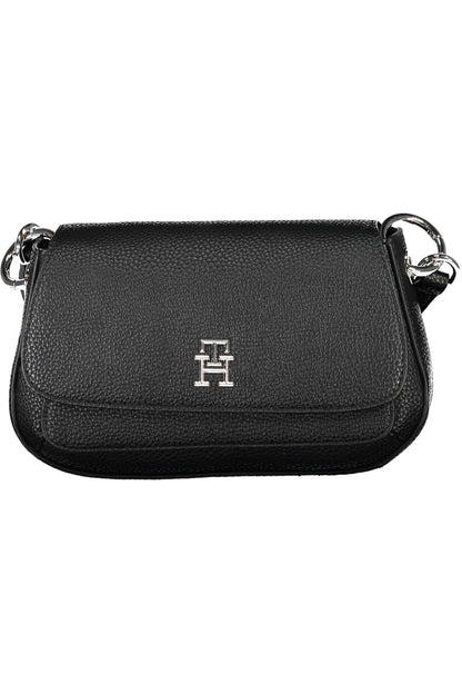 Black Polyethylene Women Handbag