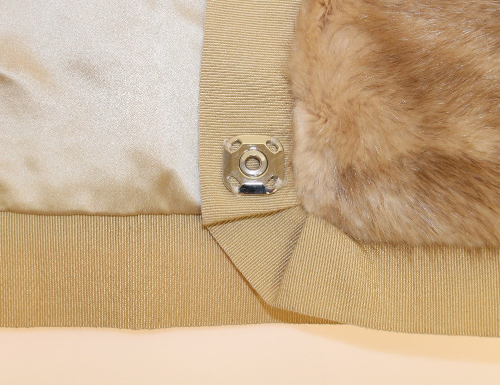 Exclusieve beige MINK bont sjaal wrap