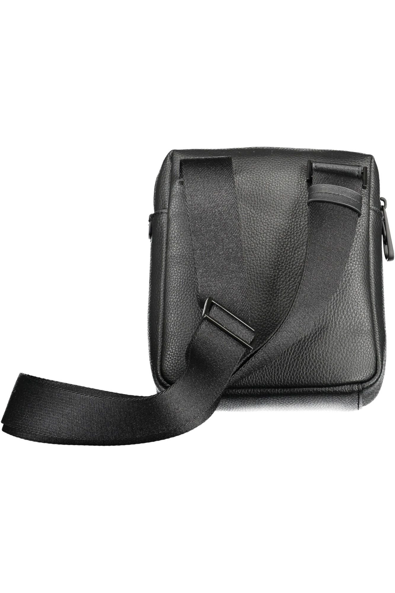 Black Polyester Men Shoulder Bag