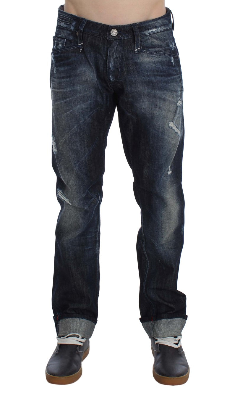 Elegante Regular Straight Fit Blauwe Jeans