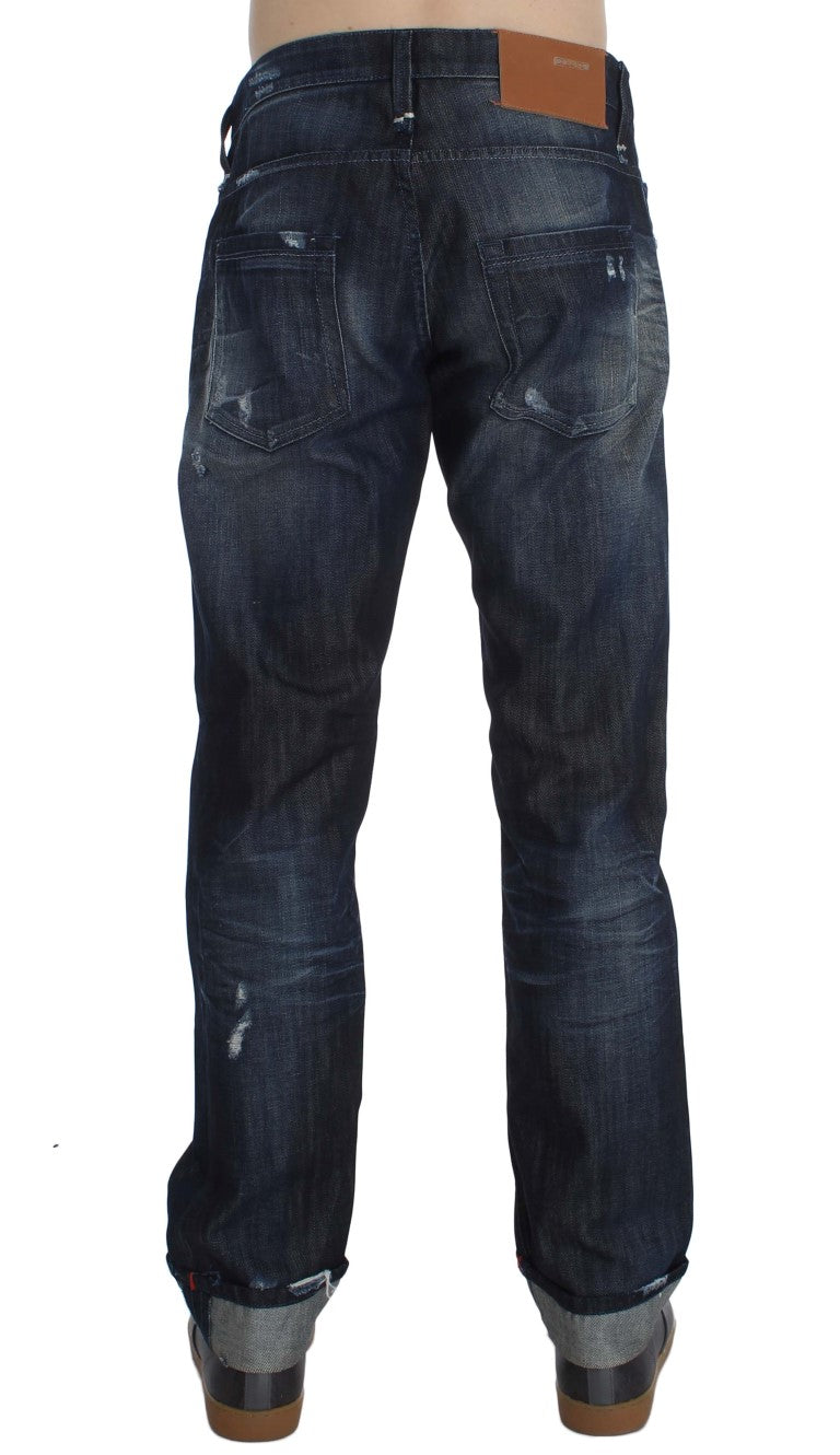 Elegante Regular Straight Fit Blauwe Jeans