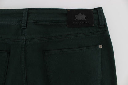 Chique groene rechte jeans