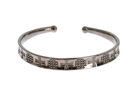 Elegante Rhodium Zilveren Bangle