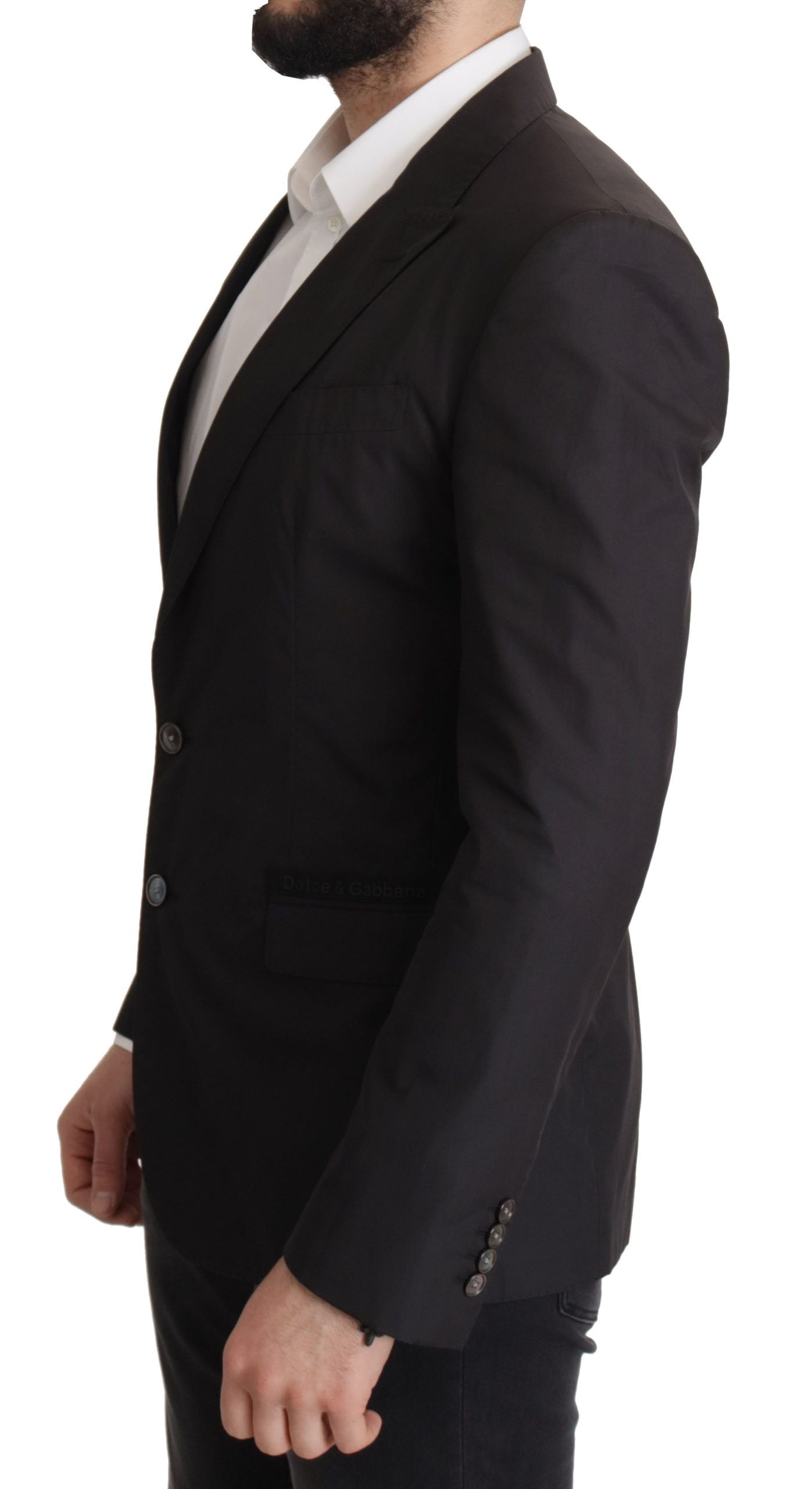 Elegante Taormina zwarte katoenen blazer