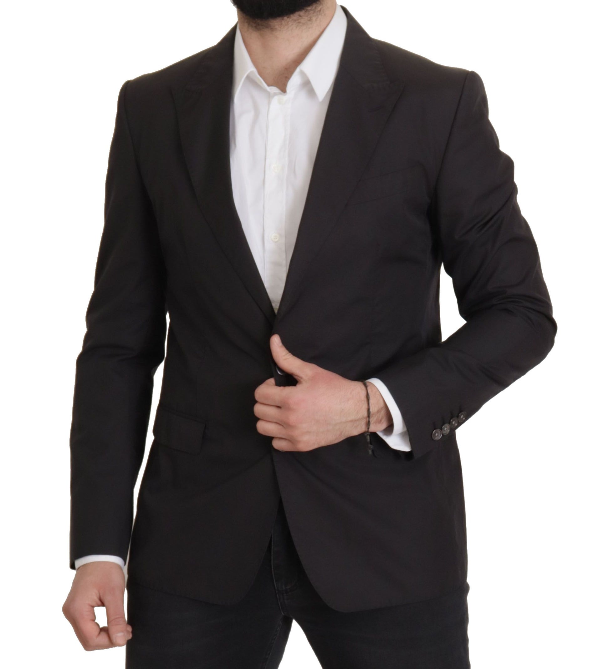 Elegante Taormina zwarte katoenen blazer