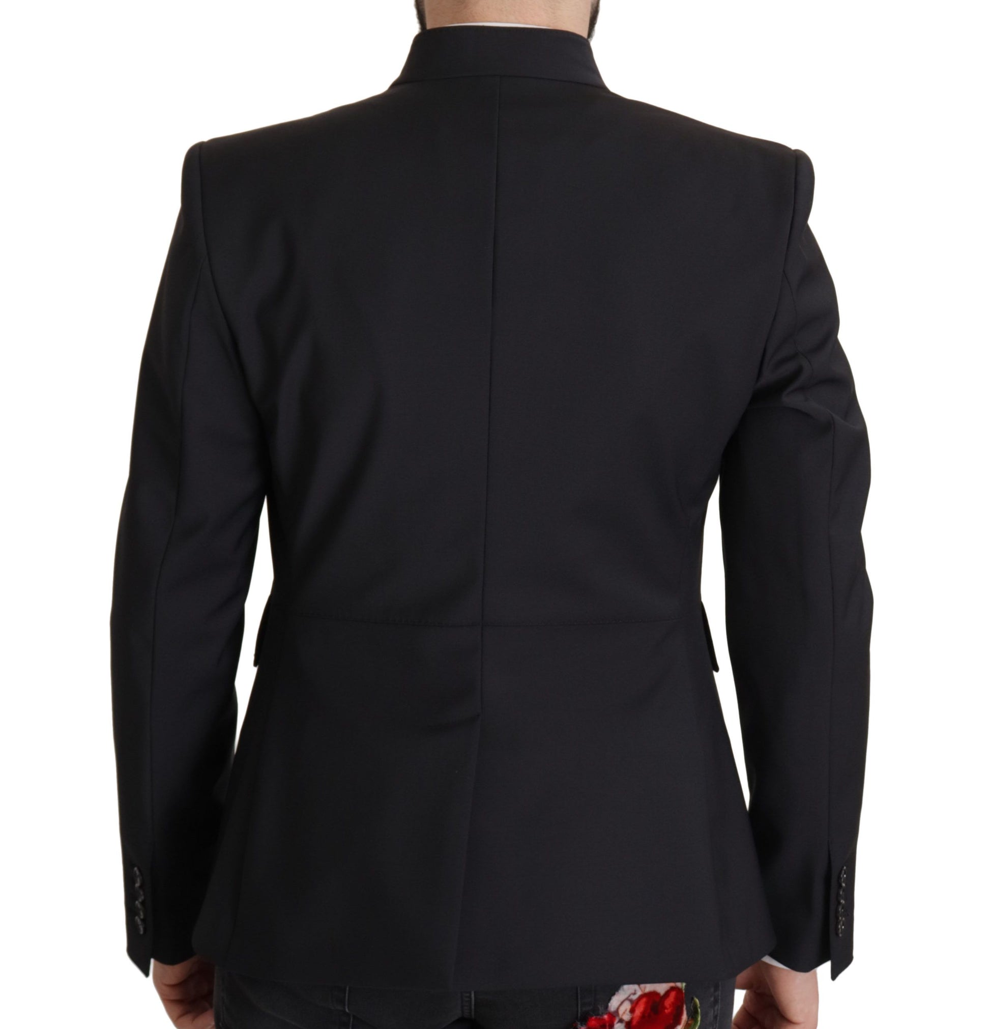 Elegante enkelrijs wollen blazer