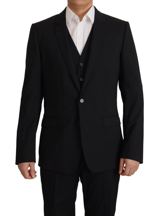 Elegante zwarte Martini blazer en vest ensemble