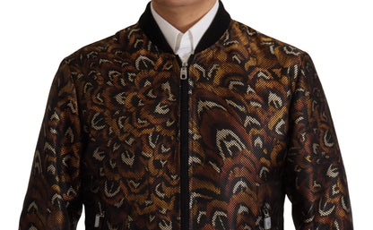 Elegante bruine blousonjas