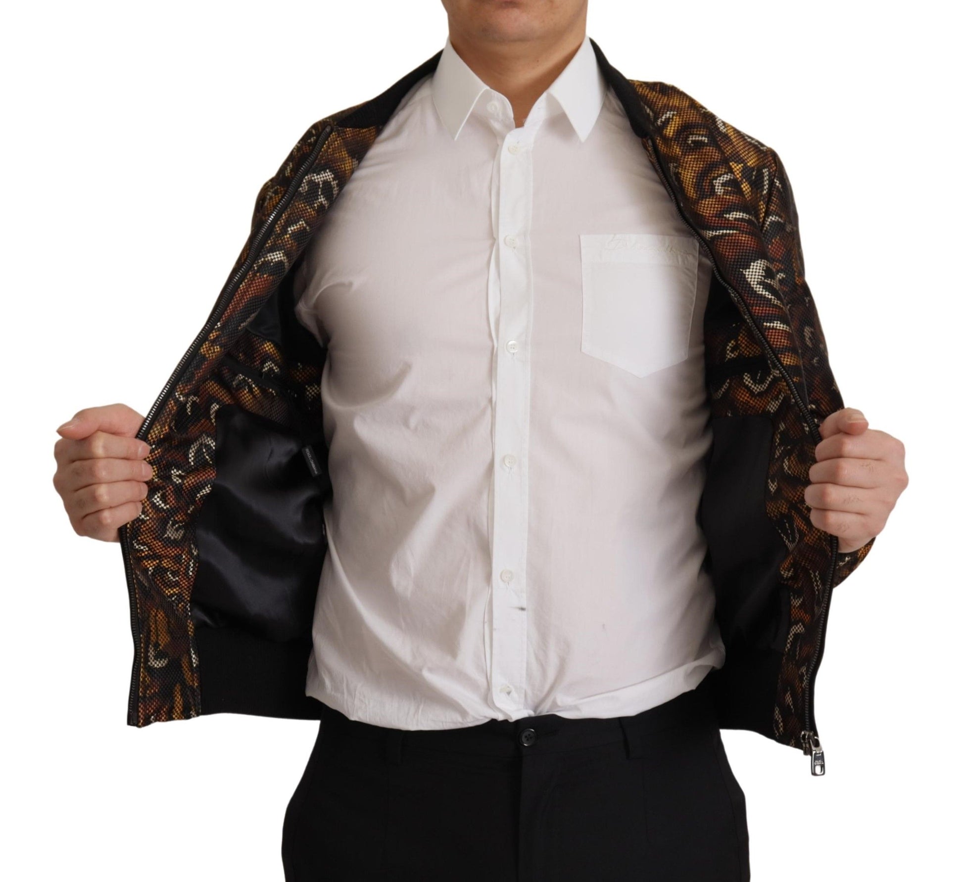 Elegante bruine blousonjas