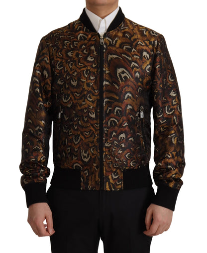 Elegante bruine blousonjas