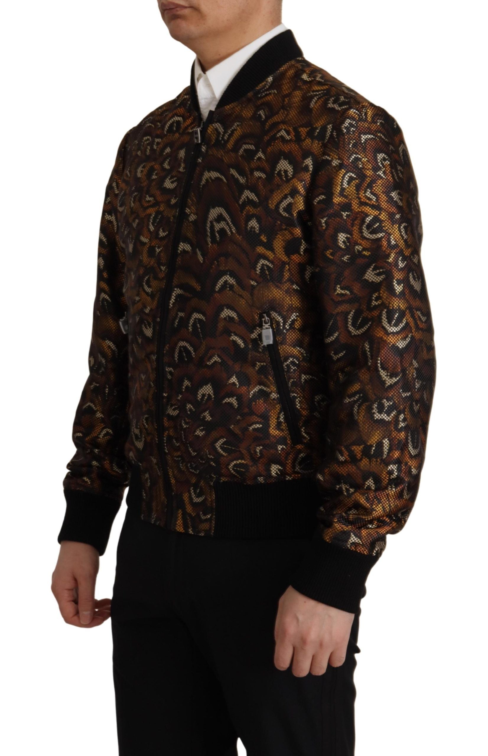 Elegante bruine blousonjas