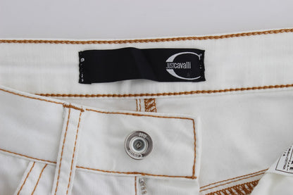 Chique witte slim fit denim