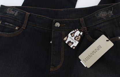 Chic Boyfriend Katoenen Jeans - Blauw